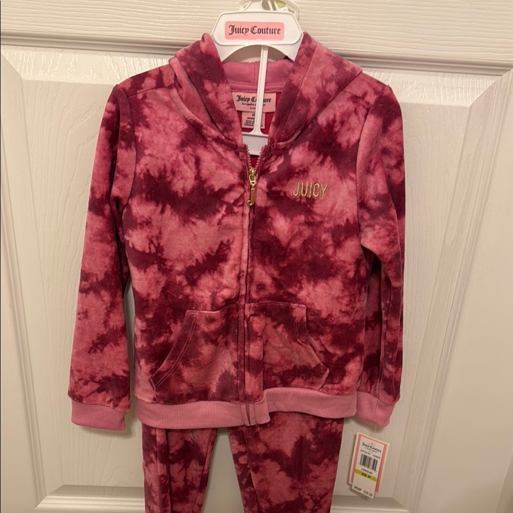 Juicy Couture Kids Matching Set in Pink and Gold